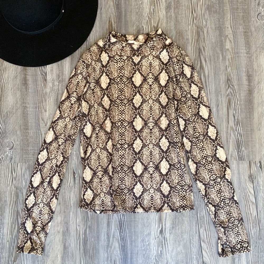Snake Print Long Sleeve